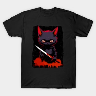 Cat of the Shadows: Halloween Night Stalker T-Shirt